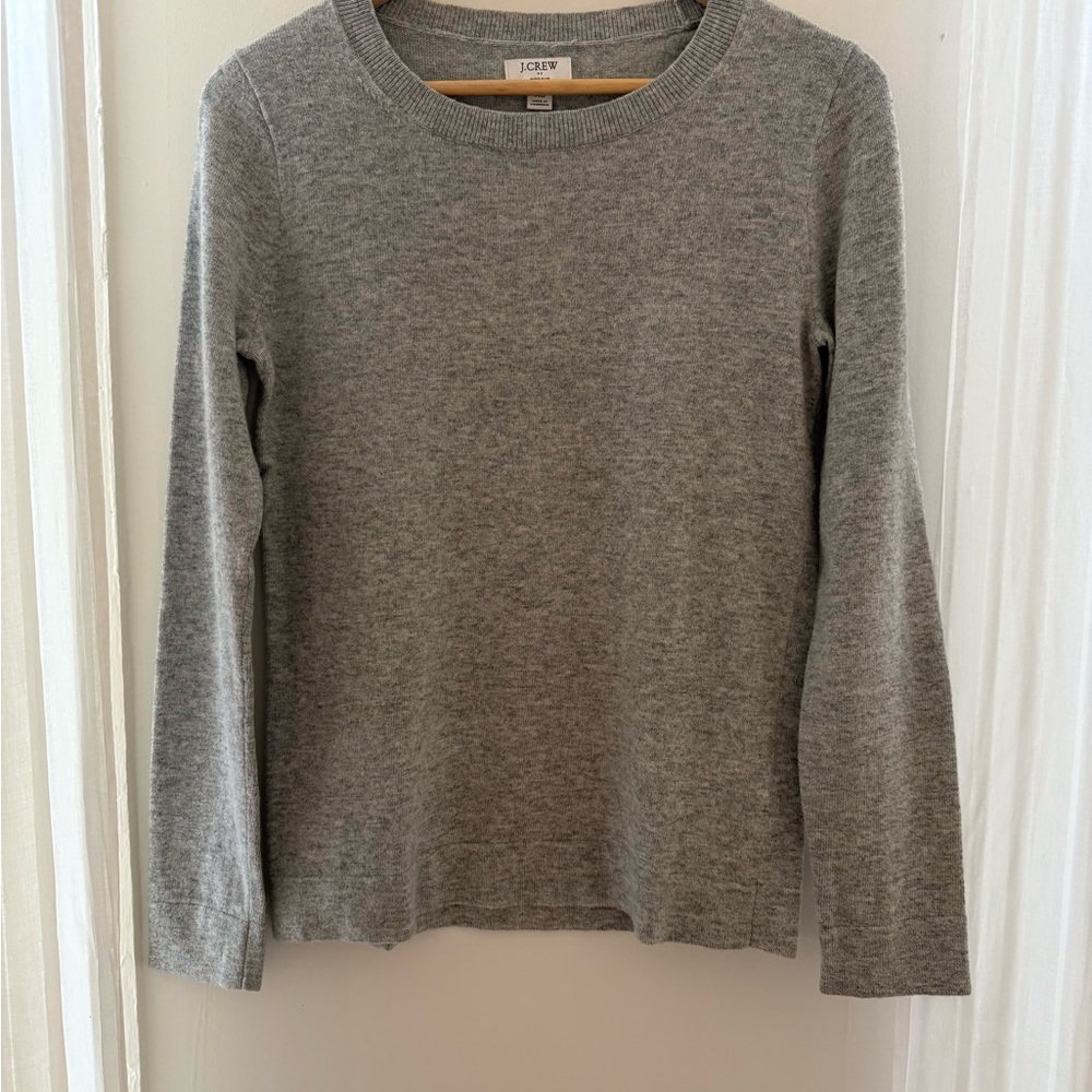 J. Crew Classic Gray Crew Neck Sweater